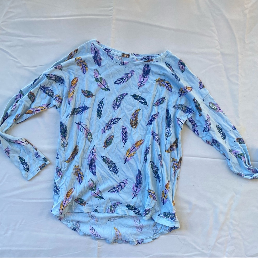 Old Navy Girls Feather Long Sleeve Top